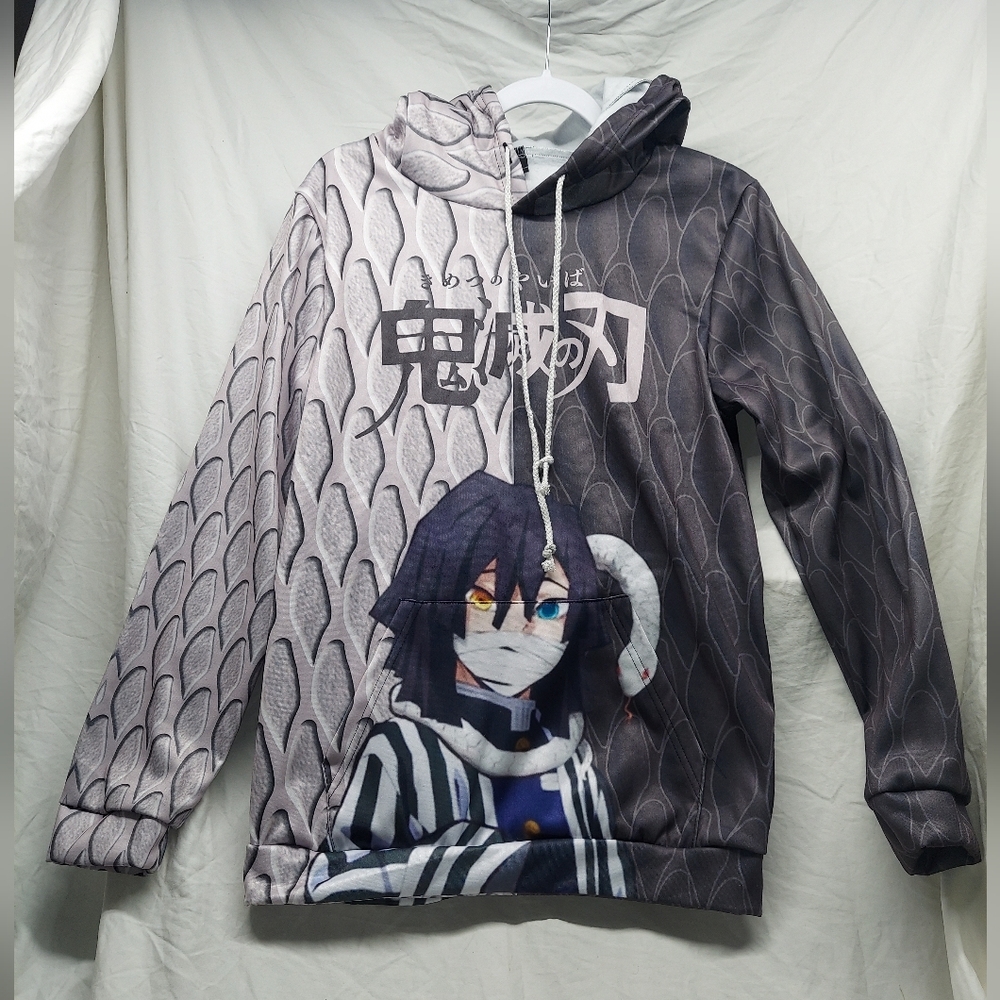 Demon Slayer Tanjirou Nezuko Kochou Shinobu Agatsuma Zenitsu Hoodie Men's Medium